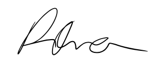 A signature of a person
Description automatically generated